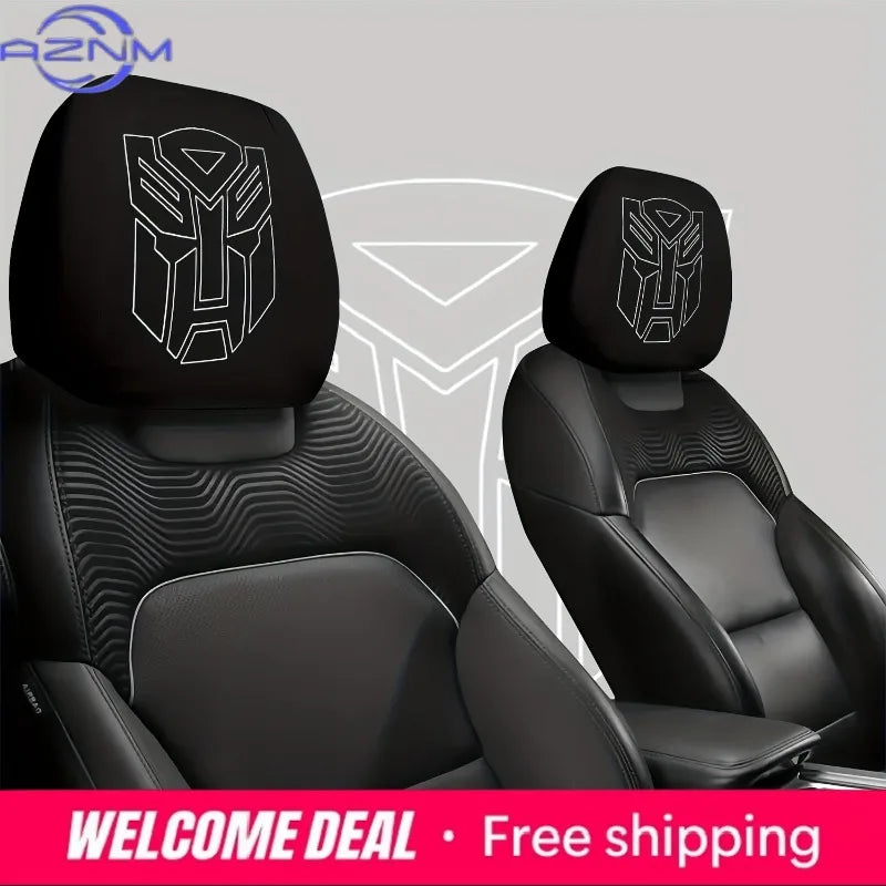 Pokrowce na zagłówki Transformers Autobot — Zestaw 2 osłon na fotele samochodowe