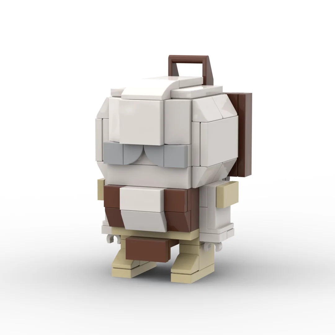 Figurka Transformers Outback chibi — biało-brązowy klocek o zaokrąglonej sylwetce