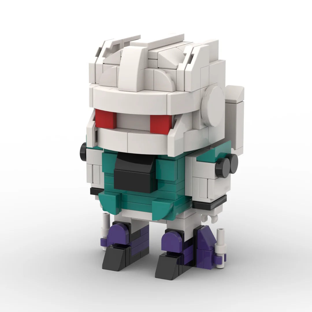 Figurka Transformers Sixshot — kompaktowe szare i turkusowe popiersie chibi