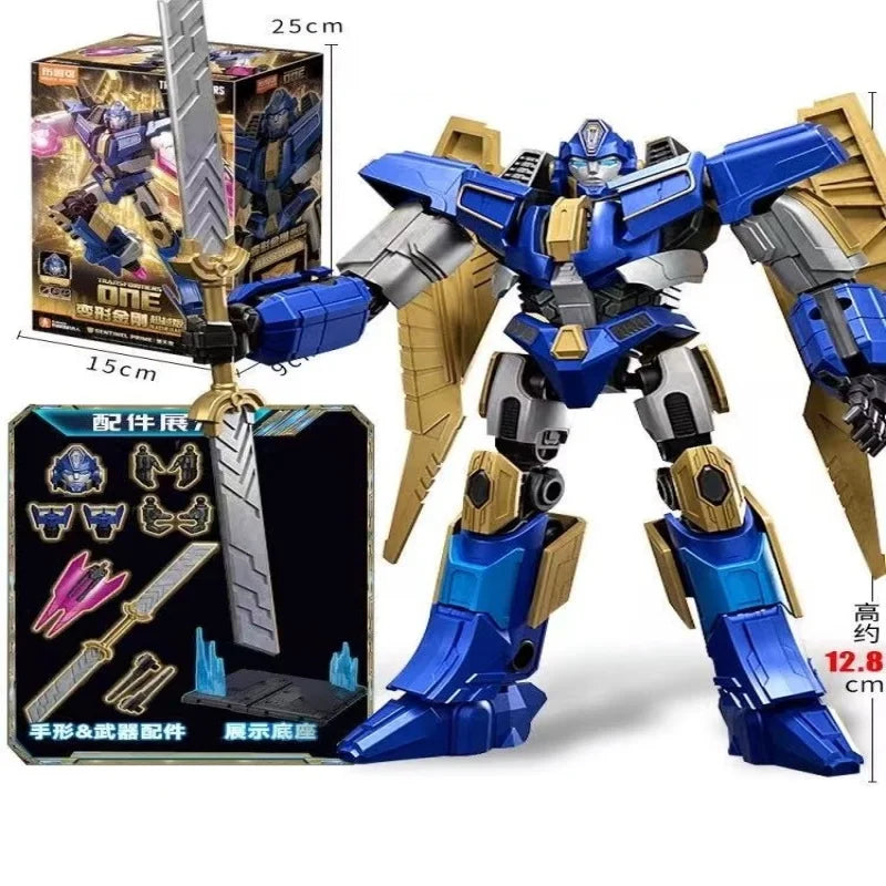 Figurka Transformers Sentinel Prime — złoty miecz, niebieska edycja wojownika