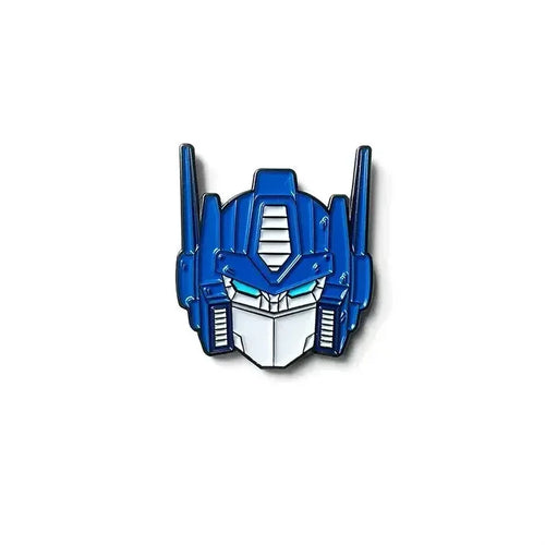 Ciemnoniebieska przypinka Transformers Soundwave — głowa jako przypinka do plecaka