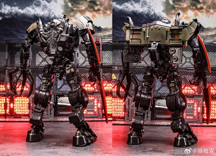 Figurka Transformers Scourge Duo Studio Series — szary stop z bojowymi łańcuchami