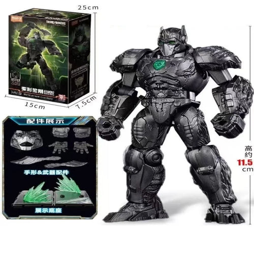 Figurka Transformers Optimus Primal w trybie robota — czarna zbroja, zielony emblemat