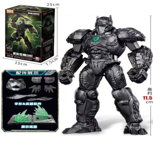 Figurka Transformers Optimus Primal w trybie robota — czarna zbroja, zielony emblemat