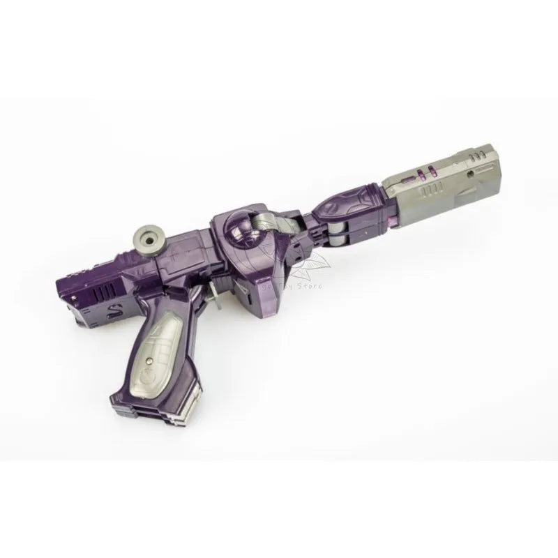 Figurka Transformers Shockwave G1 84-86 — reedycja z wbudowanym karabinem i pełnym pudełkiem