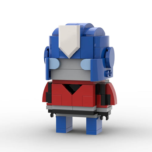 Figurka Transformers Orion Pax One Chibi Edition — Granatowy klocek z długą lancą