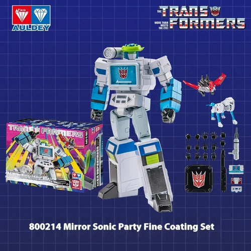 Figurka Transformers Soundwave Mirror AAE — uniwersum Shattered Glass, błękitna