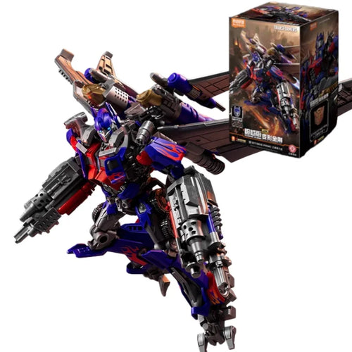 Figurka Transformers Optimus Prime z plecakiem skrzydłowym — Czerwono-niebieski klocek, zestaw do lotu Blitzwing