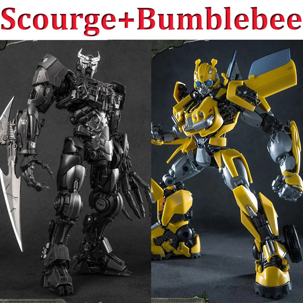 Zestaw 2 figurek Transformers Scourge i Bumblebee — Edycja modelarska Yolopark AMK