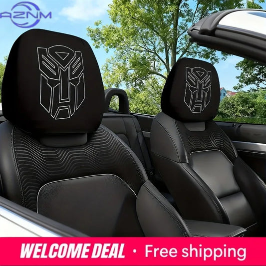 Pokrowce na zagłówki Transformers Autobot — Zestaw 2 osłon na fotele samochodowe