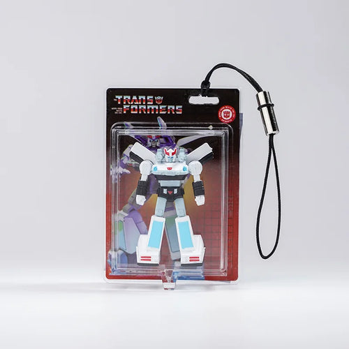 Brelok Transformers Prowl — czarno-biały policyjny brelok w kształcie głowy