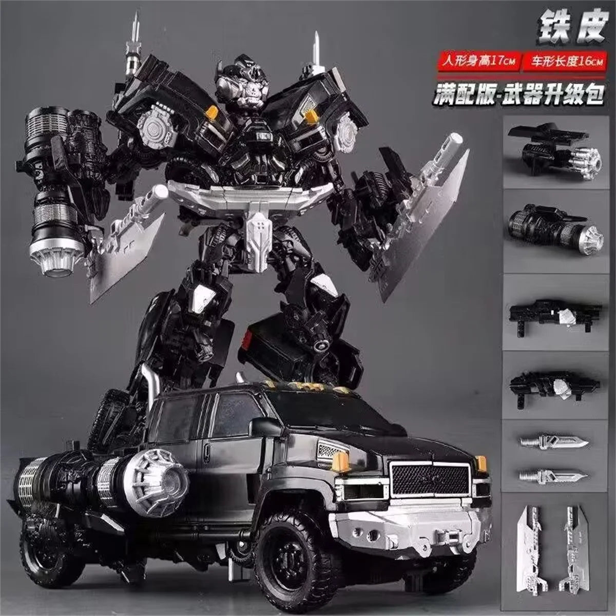 Figurka Transformers Ironhide Weapon Master — Srebrne wykończenie, edycja Pionier