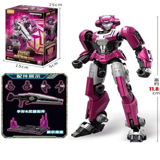 Figurka Transformers Elita-1, wojowniczka w kolorze fuksji — kompletny zestaw, karta 11.4cm