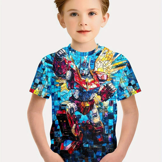T-shirt Transformers – Optimus Tetris