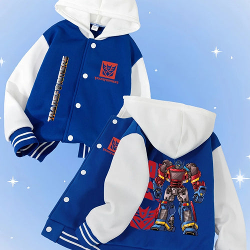 Kurtka Transformers New Design – biało-niebieska