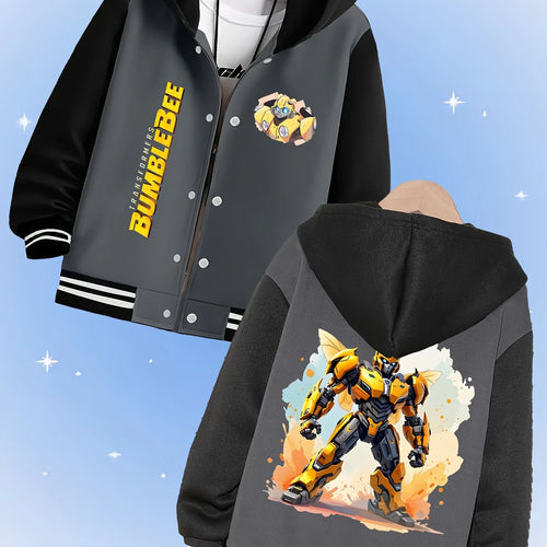 Kurtka Transformers Bumblebee – czarno-szara