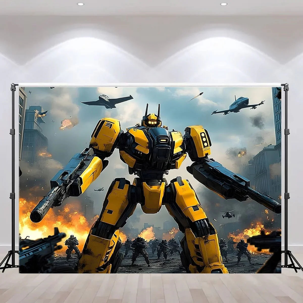 Plakat Transformers – Bumblebee Futurystyczny
